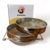 SunVara's strainer showing its double-sieve feature