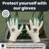 SunVara's gloves included with metal raised garden bed