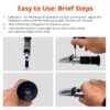 Text explaining how to use a refractometer for honey