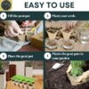 Instructions on how to use SunVara's seed starter trays
