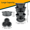 Tower planter for urban gardens