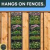 Plant wall hangers with 7 pockets