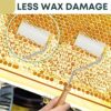 SunVara's honeycomb uncapping roller helps to reduce wax damage