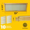 SunVara Bee Hive Deep Frame Kit